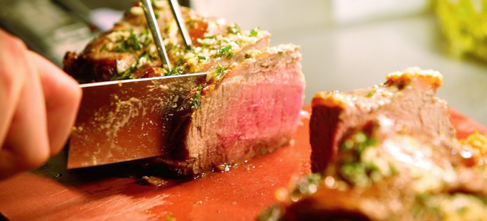 Rostbeef am Stück gebraten